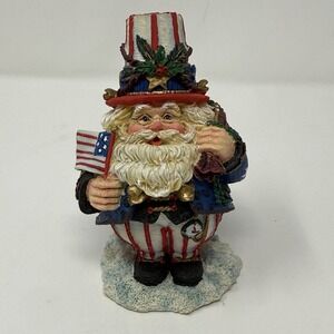 1994 Crinkle Claus American Santa Figurine Christmas Possible Dream Uncle Sam